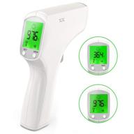 🌡️ instant infrared forehead thermometer: non contact 1s fast reading with fever alarm, lcd display, memory scanner for adults & babies logo