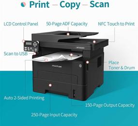 img 3 attached to 🖨️ Pantum M7102DN All-in-One Laser Printer Scanner Copier with ADF, Auto Duplex Printing, Ethernet and USB Connectivity - Black and White Monochrome