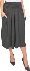 img 4 attached to 👗 Women's Pocket X Large Stretch Comfort Apparel and Skirts