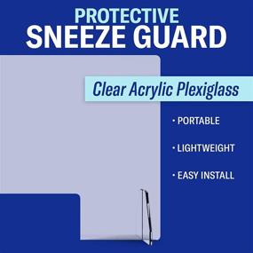img 2 attached to Protective Sneeze Guard Counter Desk Occupational Health & Safety Products