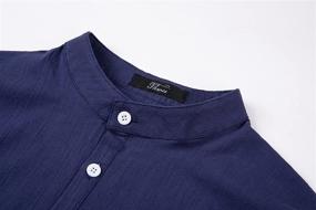img 2 attached to THWEI Henley Sleeve Casual T Shirt Men's Clothing and Shirts