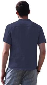 img 3 attached to THWEI Henley Sleeve Casual T Shirt Men's Clothing and Shirts