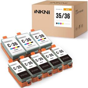img 4 attached to 🖨️ InkNI High-Quality Ink Cartridge Replacement for Canon PGI-35 CLI-36 in Canon Pixma iP110 iP100 Mini260 Pixma Mini 320 TR150 Printer (5 Black 3 Color, Pack of 8)