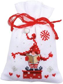 img 1 attached to Vervaco Christmas Gnomes Counted Cross Stitch Needlework