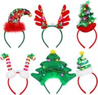 aneco christmas headbands assorted accessory logo