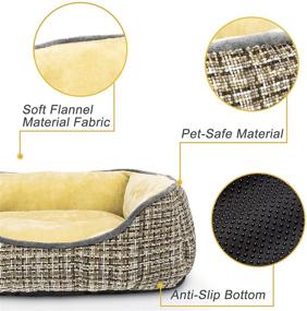 img 3 attached to 🐶 JOEJOY Orthopedic Dog Bed - Rectangle Washable Dog Bed for Medium Dogs, Soft Sleeping Sofa Bed - 20/25/30/35 Inch Puppy Bed for Large & Small Dogs with Non-Slip Bottom