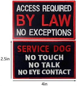 img 2 attached to 🐕 6 Pcs Service Dog in Training Vest/Harness with No Touch PTSD Training-Do Not Distract Patch Fastener Emblem