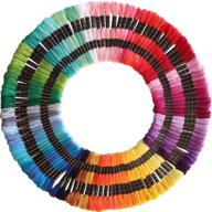 122 skeins of embroidery floss thread for cross stitch, hand embroidery, and string art - friendship bracelet string логотип