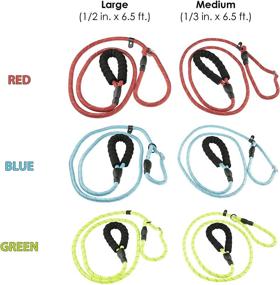 img 1 attached to 🐾 Premium 6.5 FT Heavy Duty Anti-Choking Dog Rope Leash: Reflective Threads, Padded Anti-Slip Handle for Large Dogs - Ideal for Walking, Running & Pet Training