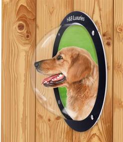 img 2 attached to 🐶 H&B Luxuries Acrylic Dome Dog Fence Window: Enhancing Pet Curiosity and Outdoor Viewing (FW058)