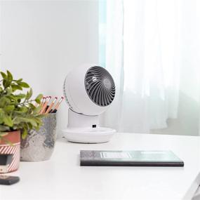 img 1 attached to 🌬️ Iris USA PCF-SC12 WOOZOO Mini Personal Oscillating Circulator Fan – Remote Control, White Small (9.8x7.1 inch)