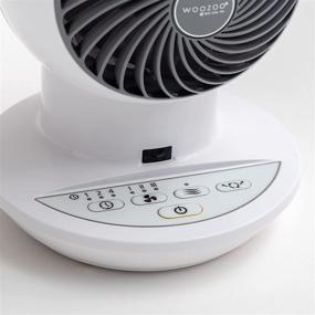 img 3 attached to 🌬️ Iris USA PCF-SC12 WOOZOO Mini Personal Oscillating Circulator Fan – Remote Control, White Small (9.8x7.1 inch)