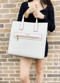 img 2 attached to 👜 Stunning MICHAEL KORS KENLY Large Tote Shoulder Bag Satchel: A Must-Have Accessory!