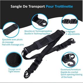 img 2 attached to 🛴 WeAllBuy Scooter Shoulder Strap - Kick Scooter Carry Strap for Kids Bikes, Electric Scooters, Foldable Bicycles - Avoid Back Strain & Minimize Potential Damage