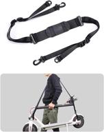 🛴 weallbuy scooter shoulder strap - kick scooter carry strap for kids bikes, electric scooters, foldable bicycles - avoid back strain & minimize potential damage logo