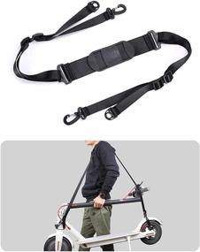 img 4 attached to 🛴 WeAllBuy Scooter Shoulder Strap - Kick Scooter Carry Strap for Kids Bikes, Electric Scooters, Foldable Bicycles - Avoid Back Strain & Minimize Potential Damage