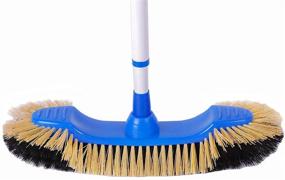 img 3 attached to 🧹 Euro Café Broom - European-Style Sweeper for Hardwood Floors, Linoleum and Vinyl, Perfect for Home, Kitchen, and Office