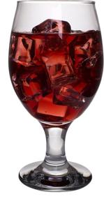 img 3 attached to 🍷 Red Co. Belluno Traditional Clear Drinkware Glasses - Set of 4 (13.5 Fl Oz) for Water, Juices, Liquor, and Wine