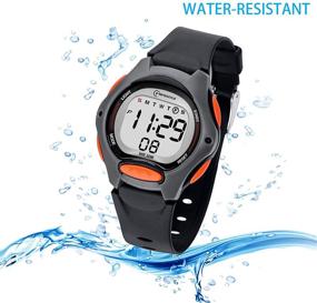 img 2 attached to Children's Multi-Functional Wristwatches for Boys and Girls - 50M (5ATM) Waterproof Kids' Digital Watches