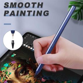 img 2 attached to MoKo Stylus Pencil with Palm Rejection - Compatible with iPad Mini 6th Generation, iPad 8th Gen/9th Gen 2021, iPad Pro 11/12.9 Inch (2018-2021), iPad Air 4th, iPad 6/7th - Blue