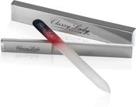 💅 стеклянные пилочки classylady crystal nail file - превосходный инструмент для ухода за натуральными ногтями с защитным кейсом логотип