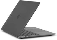 moshi iglaze hardshell case for macbook air 13-inch 2020-2018 (thunderbolt 3/usb-c), macbook cover with scratch protection, easy installation &amp; removal, enhanced heat dissipation, sleek stealth black logo