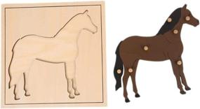 img 2 attached to Montessori Horse Puzzle Preschool Learning
