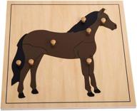 монтессори лошадь пазл дошкольное обучение логотип