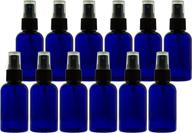 60ml cobalt blue bottles refillable logo