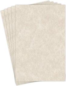 img 4 attached to 📜 Premium 11x17 Stationery Parchment Recycled Paper: 65lb. Cover Cardstock - Pack of 50 sheets (Natural Cream)
