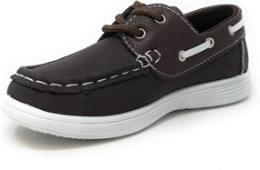 img 2 attached to 👞 Sleek CoXist Suede Loafers: Stylish Toddler Brown Boys' Shoes