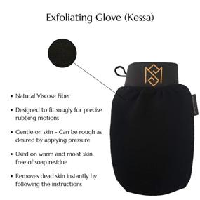 img 2 attached to 🧤 MoroccanSource Exfoliating Bath Glove (Kessa Mitt) - PACK OF 1 - Dead Skin Remover and Deep Pore Cleanser - Gentle Viscose Fiber - for Effective Body Scrub