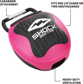 img 3 attached to Shock Doctor Mouth Guard Case: Keep Your Mouthguard Clean and Safe from Dirt (PINK)