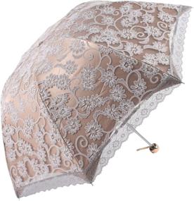 img 4 attached to Honeystore Parasol Windproof Embroidery Umbrella