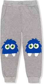 img 2 attached to 🦈 Top 10 Toddler Jogger Pants: Elastic Drawstring Sweatpants with Shark Print