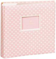 📸 semikolon 200 pocket bound photo album: dots in pink/cream | elegant memory keepsake (0425571) logo