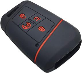 img 1 attached to 🔑 2x Coolbestda Silicone Push Start Key Fob Cover Remote Glove Skin Pouch Protector for 2019-2021 VW Volkswagen Tiguan Atlas Jetta Passat Golf Alltrack (Non-Compatible with Key in Ignition or Flip Key)
