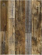 🔖 haokhome brown vinyl self adhesive decorative peel and stick wood plank wallpaper shiplap 17.7in x 9.8ft 92048-2 логотип