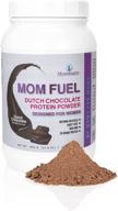 🌱 nutritious momsanity protein powder: dairy-free plant & collagen protein blend, 20g protein (dutch chocolate) logo