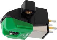 🎶 enhanced audio-technica at-vm95e dual moving magnet turntable cartridge in green logo