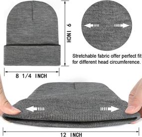 img 2 attached to 🧢 Unisex Winter Beanie Hat - Knit Nacissism Slouchy Skull Cap for Men and Women