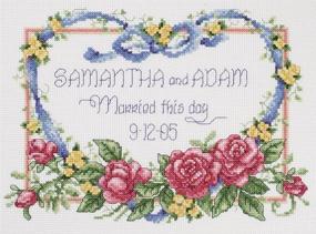 img 1 attached to Janlynn 056-0193 Cross Stitch Kit: Married This Day, 8x10 Inches, White - Product Review, Designs, and Pricing