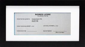 img 3 attached to 🖼️ Enhance Your Office Aesthetic with the 5x10 Black Gallery Business License Frame – Wide Molding, Hanging Hardware, and Easel Included!