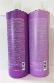 img 1 attached to 🔮 Pristine Pravana Perfect Blonde Purple Toning Shampoo & Conditioner Liter Set with Convenient Pumps: Achieve Blonde Perfection