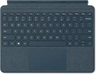 💙 cobalt blue microsoft surface go alcantara signature type cover (model 1840 kcs-00021) - premium, stylish keyboard логотип