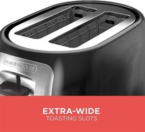 img 2 attached to 🍞 BLACK+DECKER TR1278B: Classic Oval 2-Slice Toaster with Extra Wide Slots and Stainless Steel Accents