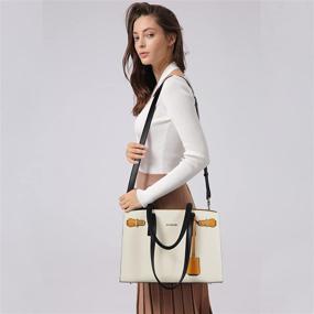 img 2 attached to 👜 BOSTANTEN Genuine Designer Handbag: Stylish Shoulder Bag for Women with Wallets included