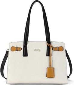 img 4 attached to 👜 BOSTANTEN Genuine Designer Handbag: Stylish Shoulder Bag for Women with Wallets included