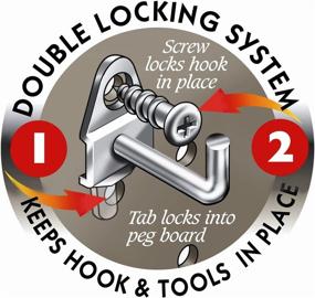 img 2 attached to 🔧 Triton Products 76666 DuraHook: 9-Inch Wide Multi-Ring Tool Holder – Versatile 2-Pack for DuraBoard & Pegboard