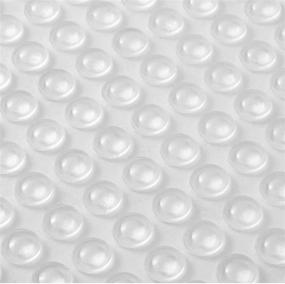 img 3 attached to 🔇 Clear Rubber Feet Adhesive Door Bumpers Pads - 300-Piece Set for Noise Reduction & Furniture Protection